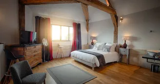 Hôtel Le Chai de la Paleine chambre double supérieure - Chambre vue panoramique vignoble_3