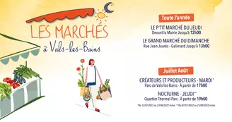 Marché de Vals-les-Bains