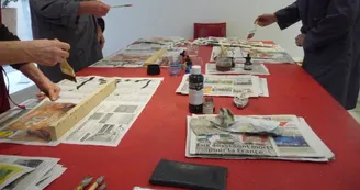 Blandine Calendrier, plasticienne et calligraphe