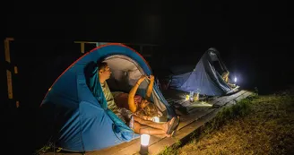 Bivouac dans les Gorges de l'Ardèche Bivouac dans les Gorges de l'Ardèche