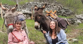 Randonnée avec ânes à la demi-journée