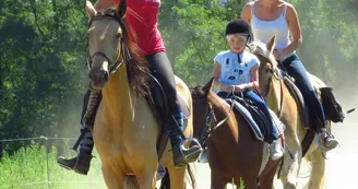 Traversée à cheval de rivières Traversée à cheval de rivières