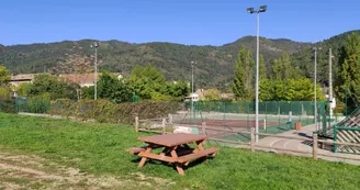 Aire de pique-nique sur la Dolce Via Saint Fortunat sur Eyrieux