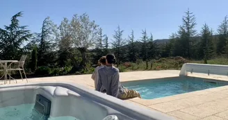 Villa Carpe Diem, gîte bien-être 4 * accessible PMR, climatisation /mini-piscine privée, SPA et sauna 2-3 personnes SUD Ardèche Villa Carpe Diem, gîte bien-être 4 * accessible PMR, climatisation /mini-piscine privée, SPA et sauna 2-3 personnes SUD Ardèche
