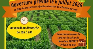 Pop's Aventures Labyrinthe de maïs