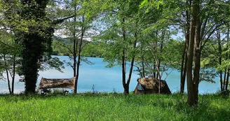 Lacs de Laroin - Laroin - tentes pêche lac 1