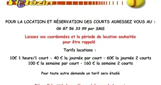 Tarifs Tennis Club Mézin