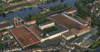 Vue aérienne de la Manufacture d'armes