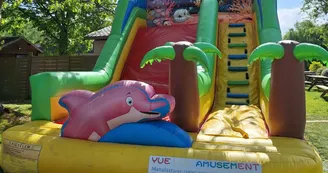 Structures gonflables enfants palmier - base de loisirs du Faget