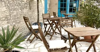 La terrasse de l'Hôtel au Marais
