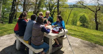 Eslourenties Daban aire de pique-nique sur le lac du Gabas
