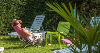 Les Chalets de la Gazonne vue piscine