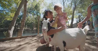 chèvre maman et  sa fille