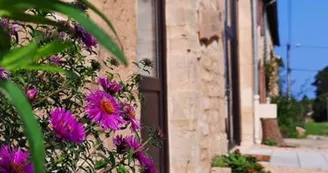 Une autre vue de la façade du gîte Grain d'Orge et Cornouiller