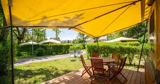Terrasse tentes lodges