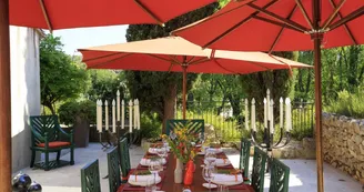 Mas de L'Amarine table exterieure
