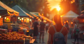 marché nocturne été