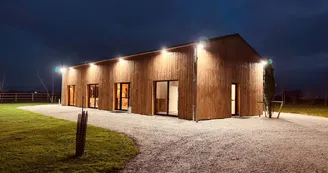 salle de réception extérieur nuit salle de réception extérieur nuit