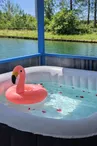 Terrasse avec jacuzi