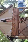 Tente bivouac au camping le parc de Vaux Ambrières les vallées